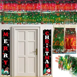 Weihnachts-Türbanner Set – Großer Schneemann & Weihnachtsbaum – Dekoration Für Draußen Und Drinnen