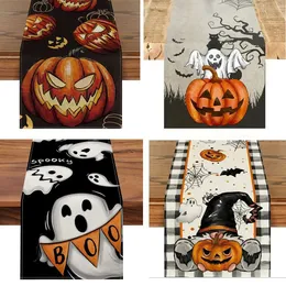 COZEVDNT Halloween Tischläufer Halloween Dekoration Deko Beleuchtung, Schwarz