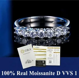 AEAW 3ct 5ct EF Round 18K White Gold Plated 925 Silver Ring