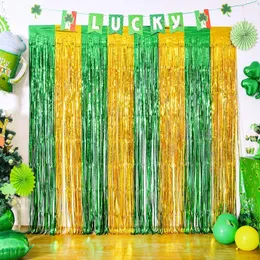 St. Patrick S Day Card With Irish-colored Balloons On Green Backdrop Confetti Clovers Gold Coins St Patrick S Day Card Irish Image308812744