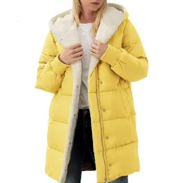 Cappotti Invernali Caldi Da Donna Piumini Lunghi Con Cappuccio Reversibili In Pile Sherpa Capispalla 240913 Da 46,04 € | DHgate