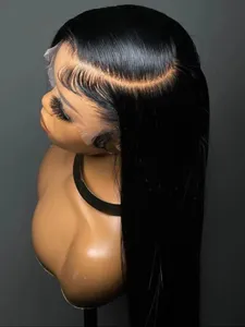 Brand 13x4 13x6 HD Transparent Bone Straight Lace Front Wigs - 250% Density Brazilian Human Hair Wigs - 5x5 Glueless Lac