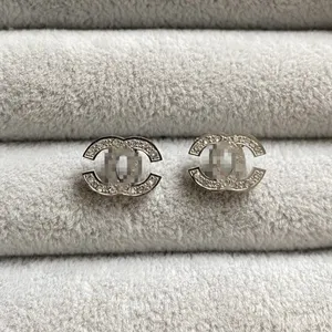 Orecchini A Barra Quadrato 2 Orecchini A Perno Con Anello Quadrato In Argento Sterling 925 - 7mm, Senza Confezione Orecchini Sterling Silver .925