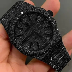 VVS Top Quality Automatic Mechanical Iced Out Women Designer Men Moissanite Pass Dia Watches Free delivery moissanite wa