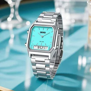 SKMEI Luminous Dual Display Digital Electronics Watch Fashion Quartz Watches For Men Women Student 3Time Waterproof Wris