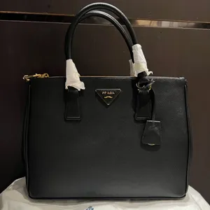 Galleria Leather Saffiano Tote Bag, Designer Structured Shoulder Handbag, Crossbody Bag for Women, Durable Stylish Sac B