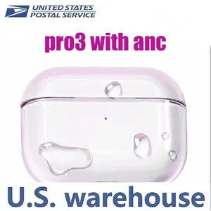 2026 USA Stock For USB-C Pro 3 pro2Pods wireless Earphones Bluetooth Headphone Accessories Solid Silicone Cute Protectiv