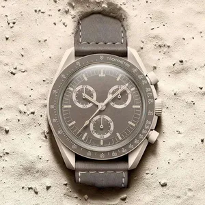 moonswatchs Designer 5A Stainless Steel Men Women Business Casual Outdoor Sports Party Daily Wear 007 watch Wristwatch L