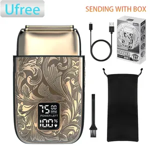 Ufree Close Shaver Electric Foil Shavers for Men 3Speed Razor Home appliance Face Shaving Beard Trimmer with LCD 260518