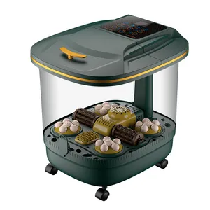 Heated Foot Massager & Bath with Automatic Heating - Deep Soaking Basin for Home Use, Constant Temperature Electric Foot