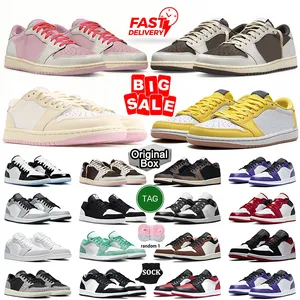 Low Sneakers 1s Basketball Shoes For Men Women University Blue Leather Hyper Royal Grey Chicago Red Dark Outdoor Designe