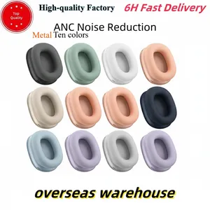 Hot-selling USA Stock for Model Max Bluetooth Earbuds Headphone Accessories Transparent TPU Solid Silicone Case Model Pr
