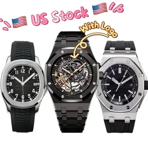 Audem Mens Skeleton Dial Automatic Watch - 41MM Waterproof Mechanical Wristwatch with Single Calendar - Luxury Designer