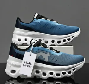 Ultra Light Shock Absorbing Running Shoes Mens Breathable Mesh Thick Sole Sports Shoes