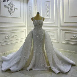 knee length dresses for ladies Long Mermaid Bridal Dress with Leaf Corset L