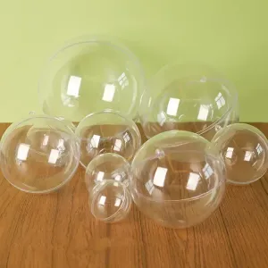 5/6/8/10 CM Di Natale Palline Trasparenti Hollow FAI DA TE di Plastica Riempibile Pallina Albero di Natale Appeso Ornamenti Casa Regali Del Parto
