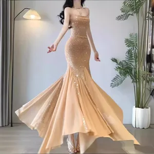 chinese dress ladies Elegant Formal Mermaid Teal Prom Dress