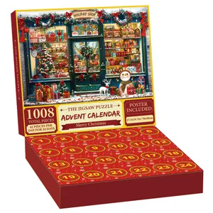 Calendario Dell'Avvento Puzzle 2025, Puzzle Da 1008 Pezzi, Conto Alla Rovescia Di 24 Giorni Per Natale~p162930205