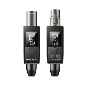 Other Electronics VK38 UHF Wireless Microphone System - XLR Transmitter and Receiver Adapter for Dynamic Guitar Transmis
