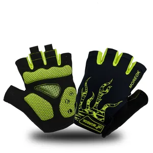 YKYWBIKE Cycling Gloves - Half Finger Lightweight Bike Gloves With Anti-Slip Palms & Shock Pads For Road & MTB Riding