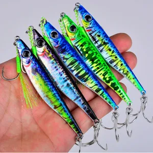 PROBEROS 5PCS Metal Jigs Sea Fishing Baits 10g-17g-21g-28g-40g Casting Drag Fishing Lures Trolling Baits Jigging Lures 231225