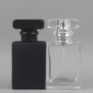 200PCS/LOT 30ml transparent glass empty bottle perfume bottle atomizer spray can be filled bottle spray box travel size portable