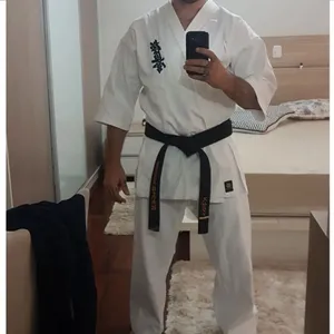 Set Gi Da Karate Con Maniche Lunghe E Cintura - Leggero, Traspirante, Cuciture Rinforzate, Per Bambini E Adulti