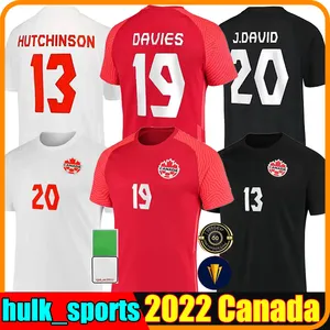 2022 Maglie da calcio della Coppa del Mondo Canada Davies National Team Home Away 22/23 Osorio Ultimo David Larin Cavallini Laryea Millar Hoilett Men Kit Kit Kit Shirts Football