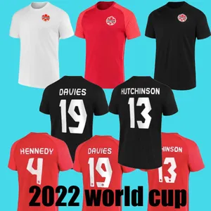 2022 Jerseys de fútbol de Canadá 22 23 Equipo nacional Davies David 2023 Maillot Hoilett Larin Cavallini Laryea Eustaquio Fútbol Camisa de fútbol Kit para niños Uniformes