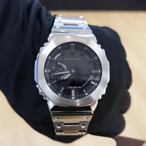 Oak Series G34 Iced Out Watch - Waterproof Unisex Sports Digital Watch with Large Dial, Dual LED Display, Full Function