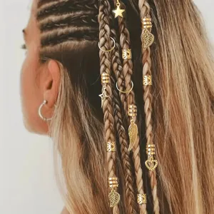 Gioielli per trecce di capelli, 170 pezzi anelli per dreadlock per