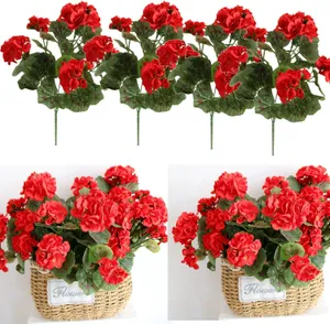 Geranio artificiale cadente rosa per decorazioni di balconi o terrazzi