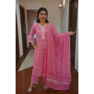 Abito Bollywood Cotone Per Feste Abito Indiano Kurta Sherwani 2 Pezzi - Design Bollywood, Cotone, Per Feste E Matrimoni Tuta Indiana Kurta Sherwani