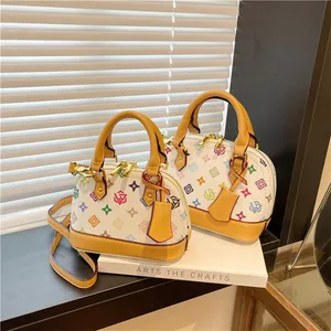 2026 Vintage Floral Handbags for Women - High-End Versatile Shoulder Sling Bags with Shell Design - Sty
