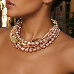 Set Di Gioielli Da Sposa Africano Collana Di Cristallo, Orecchini - Foto 3