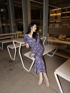 Maria Lucia Hohan Purple Dress Wholesale - Elegant Design | DHgate