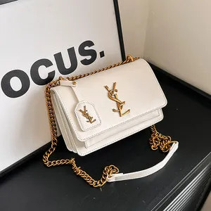 Designer Bag French-Inspired Chain Strap Shoulder Bag - Trendy Mini Square Crossbody Purse for Women, Luxury Viral Fashi