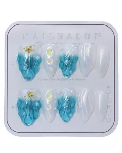 Nail Art Blu Bianco all'ingrosso a prezzi economici | DHgate