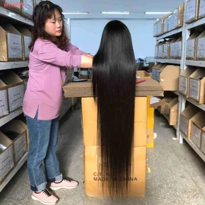 30-50 Inch Human Hair Wigs - Glueless Full HD Lace Front - Precut Raw Cuticle Aligned Unprocessed Hair - Natural Look