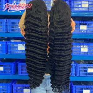 Wholesale HD Pre-Plucked 13x4 Curly Water Wave Human Hair Lace Front Wigs - Wet and Wavy Lace Frontal with Natural Hairl