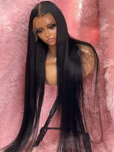 200 Density Bone Straight Human Hair Wig 30 40 Inch 13x6 Hd Lace Front Wigs Brazilian Hair 13x4 Glueless Closure Wig For