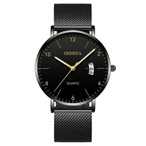 JewelryWe Orologi per gli uomini Quadrato Analogico Luminoso Mani