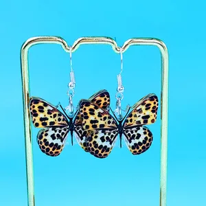 LONYOO Fun Butterfly Earrings For Women & Girls - Acrylic Dangle Floral Insect Charms, Spring Summer Jewelry Gift - View #7