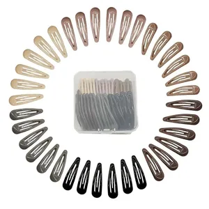 12 Schwarze Mini-Haarnadeln – Unsichtbare Pony-Clips, Vintage-Look Für Damen & Mädchen
