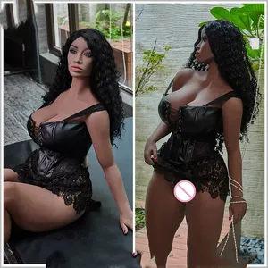 ebony sex doll 163cm (5.35ft) Big Boobs Chubby Ebony Love Doll E25022113 Sari Black sex  doll , african sex main image 1