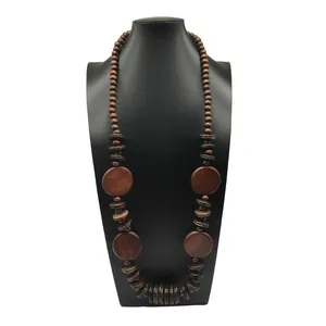 Collana Uomo E Donna In Pelle Intrecciata Con Pendente Bohémien - Perline Etniche E Design Vintage, Regolabile - Foto 2