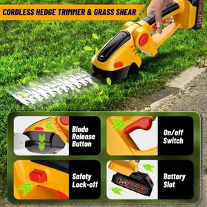 WILD BADGER POWER Hedge Trimmer 20V 22Cordless 2.0Ah Battery And Charger Included