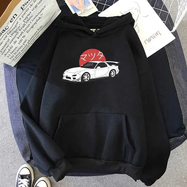 Sports car printed mens Hoodie street sports casual autumn winter men long sleeved autumn coat fashionable long sleeved Hoodie M240909