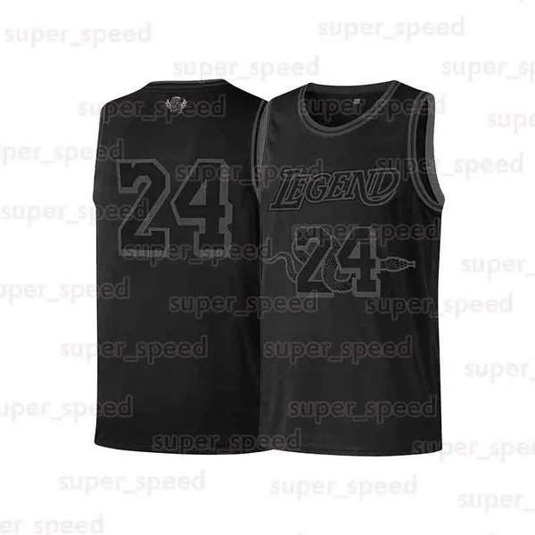 Youth 24 Legends Basketball Jersey Children Stitched Sports T-Shirt Jerseys Boys Kids Black Clothing for Party Gifts