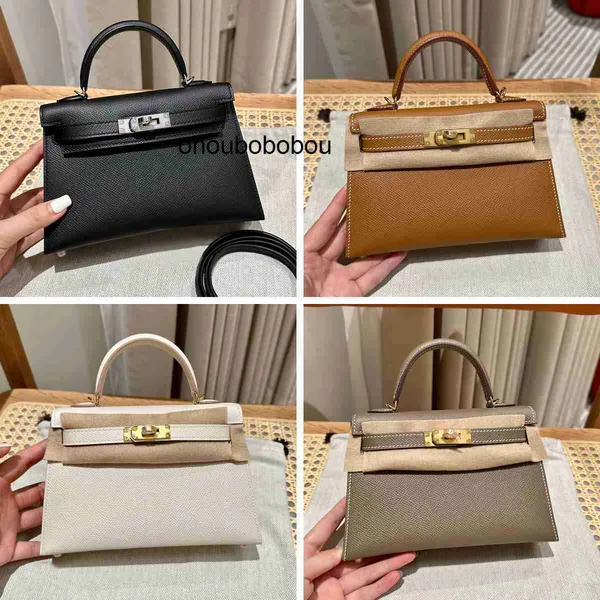 Handmade Women Bag End Handmade High Wax Thread Mini Bag Palm Grain Cowhide Mini One Shoulder Crossbody Handbag for Women